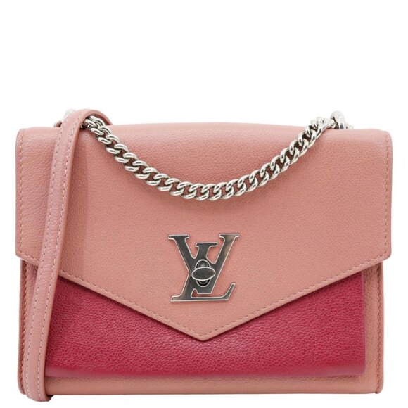 Louis Vuitton  Mylockme Leather Chain Crossbody Bag Pink - Picture 1 of 13